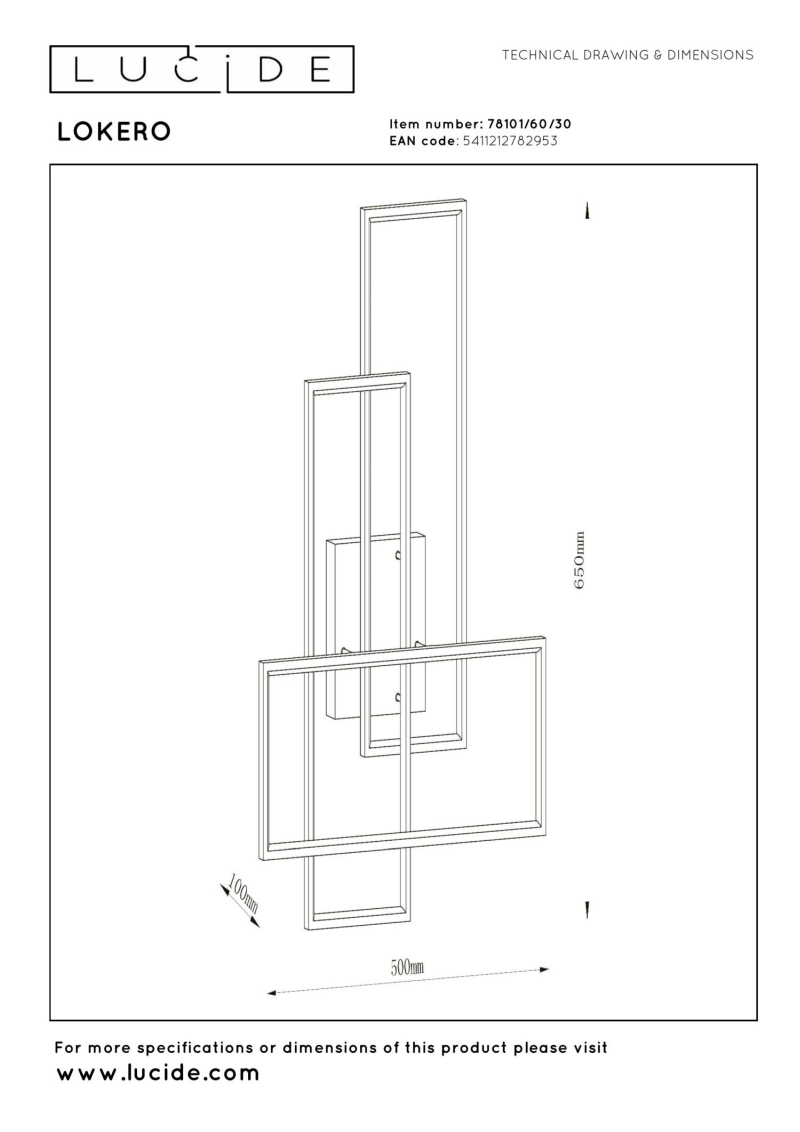 Lucide LOKERO - Flush ceiling light - LED Dim. - CCT - 1x60W 2700K/4000K - Black